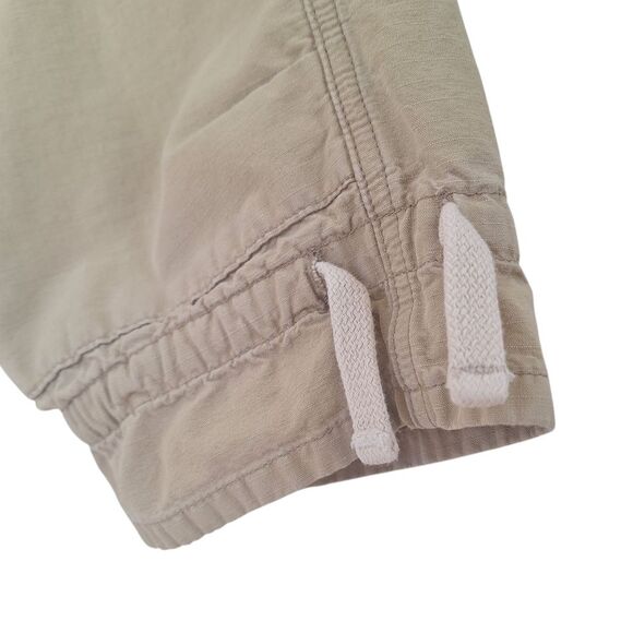 Joie Ripstop Cropped Cargo Pants VTG Y2K MADE IN USA Khaki Button Fly size 27 - Picture 14 of 16